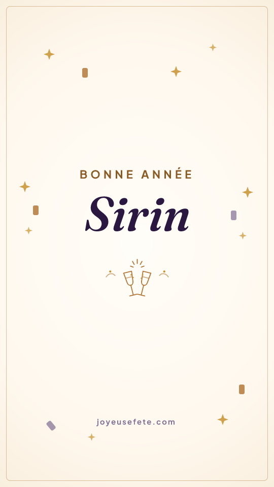 Image « Bonne année Sirin » au format story