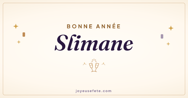 Image « Bonne année Slimane » au format large