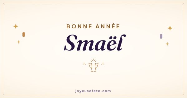 Image « Bonne année Smaël » au format large