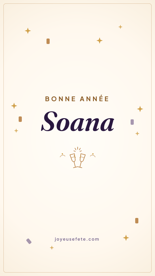 Image « Bonne année Soana » au format story