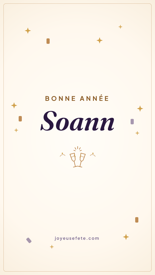 Image « Bonne année Soann » au format story