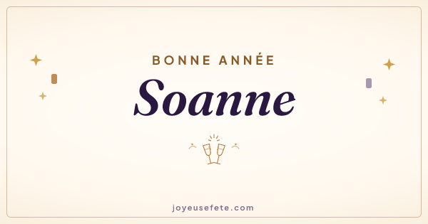 Image « Bonne année Soanne » au format large