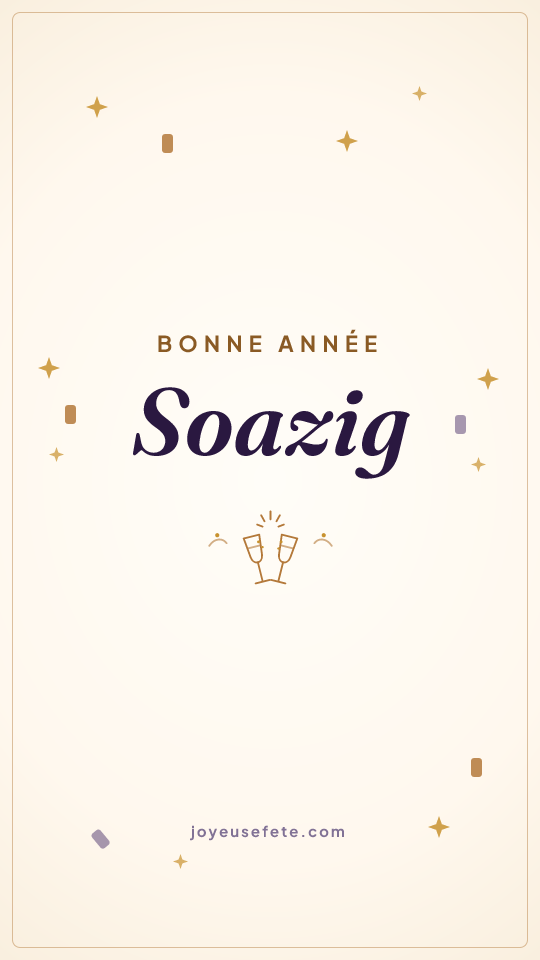 Image « Bonne année Soazig » au format story