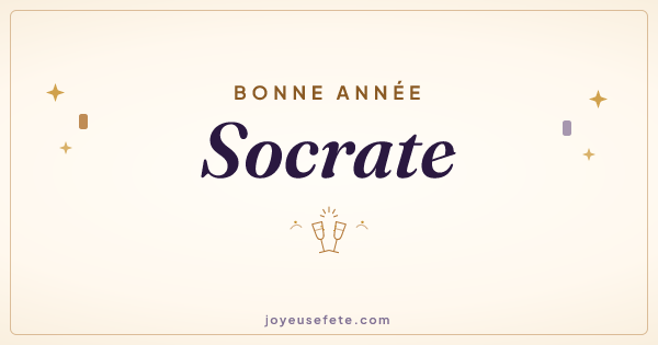 Image « Bonne année Socrate » au format large