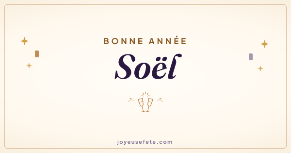 Image « Bonne année Soël » au format large