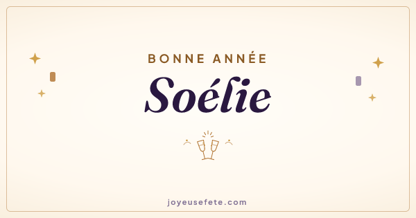 Image « Bonne année Soélie » au format large