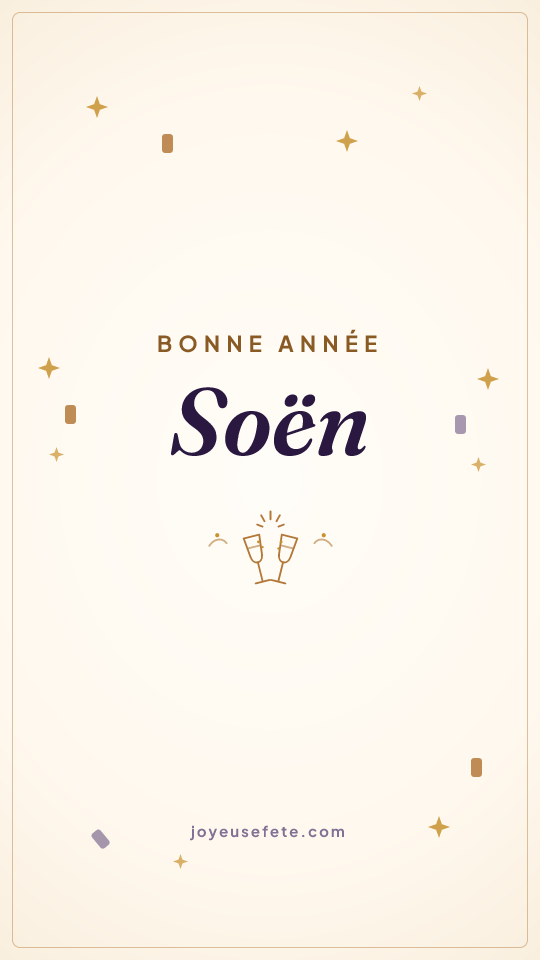 Image « Bonne année Soën » au format story