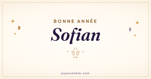 Image « Bonne année Sofian » au format large