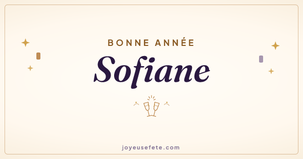 Image « Bonne année Sofiane » au format large