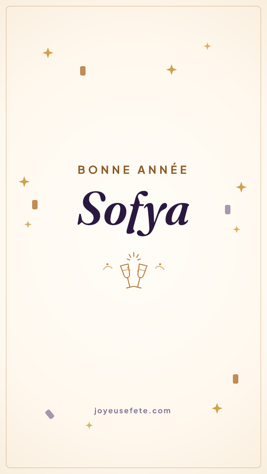 Image « Bonne année Sofya » au format story