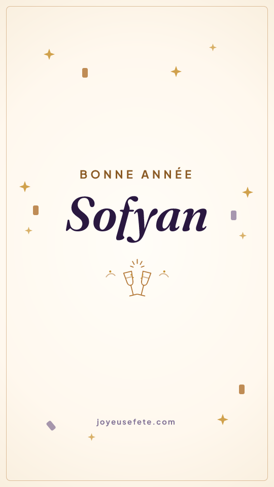 Image « Bonne année Sofyan » au format story