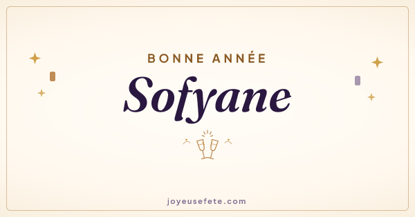 Image « Bonne année Sofyane » au format large