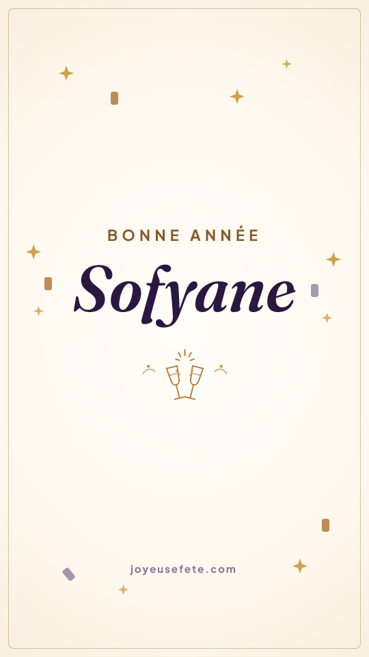 Image « Bonne année Sofyane » au format story