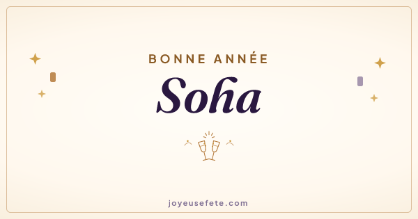 Image « Bonne année Soha » au format large