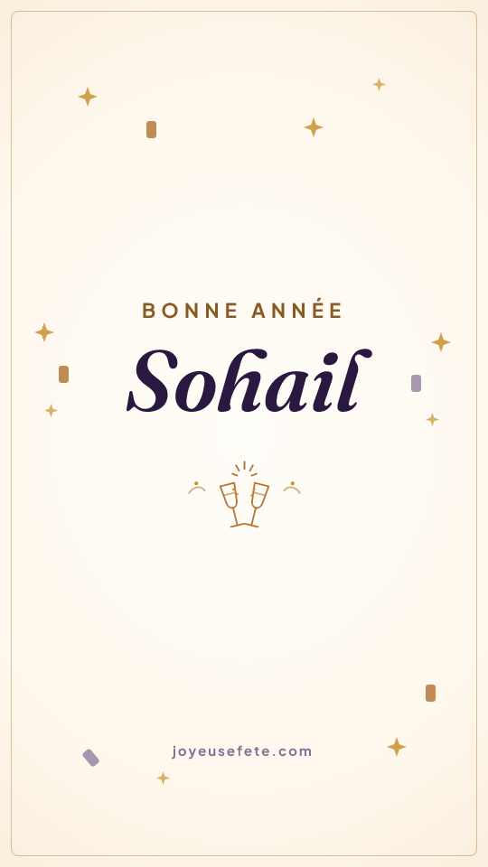 Image « Bonne année Sohail » au format story