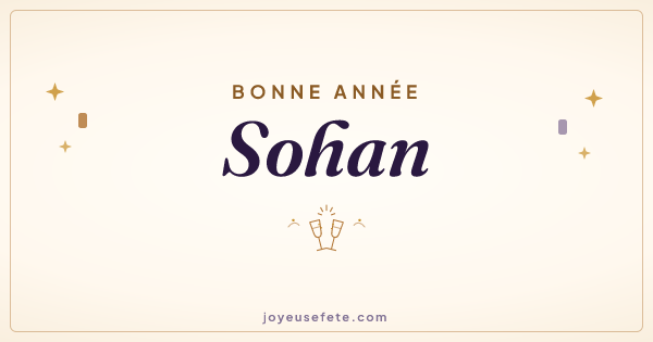 Image « Bonne année Sohan » au format large