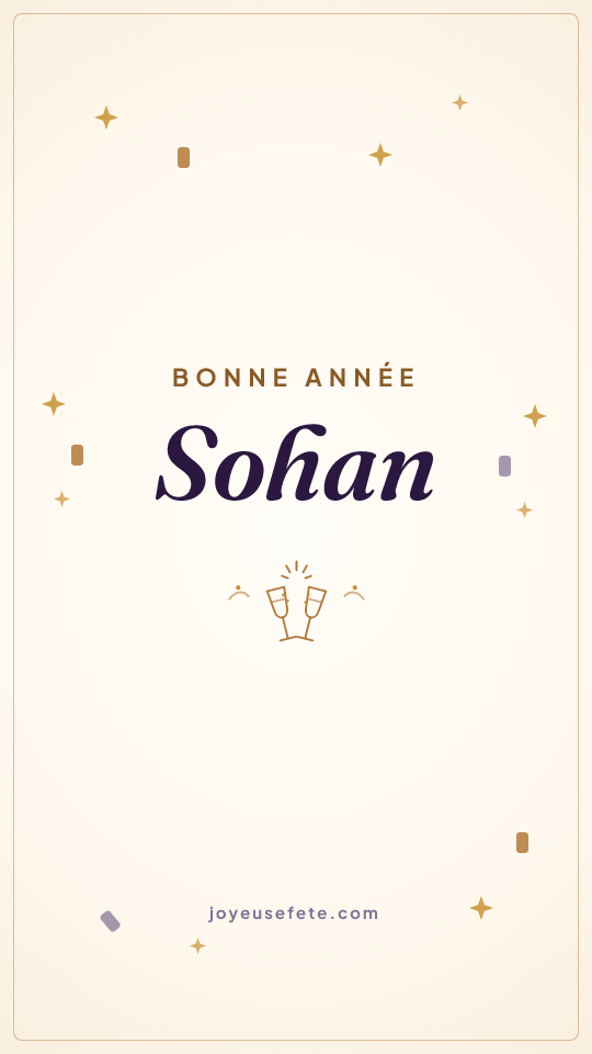 Image « Bonne année Sohan » au format story