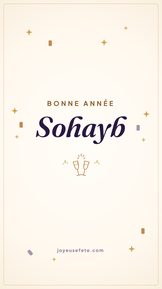 Image « Bonne année Sohayb » au format story