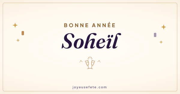 Image « Bonne année Soheïl » au format large