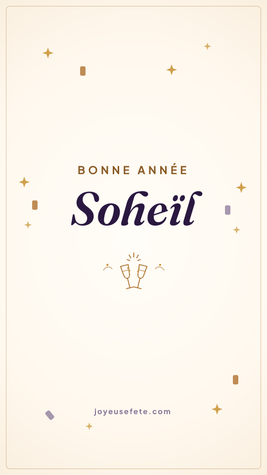 Image « Bonne année Soheïl » au format story