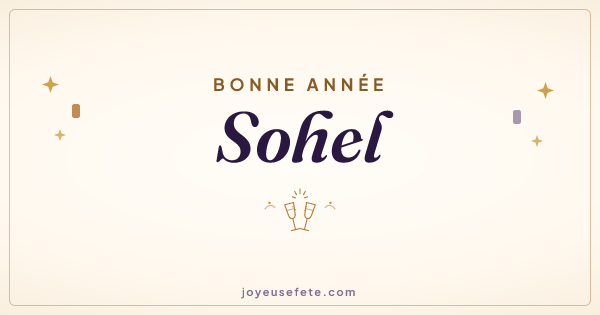 Image « Bonne année Sohel » au format large