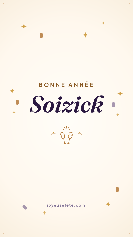 Image « Bonne année Soizick » au format story