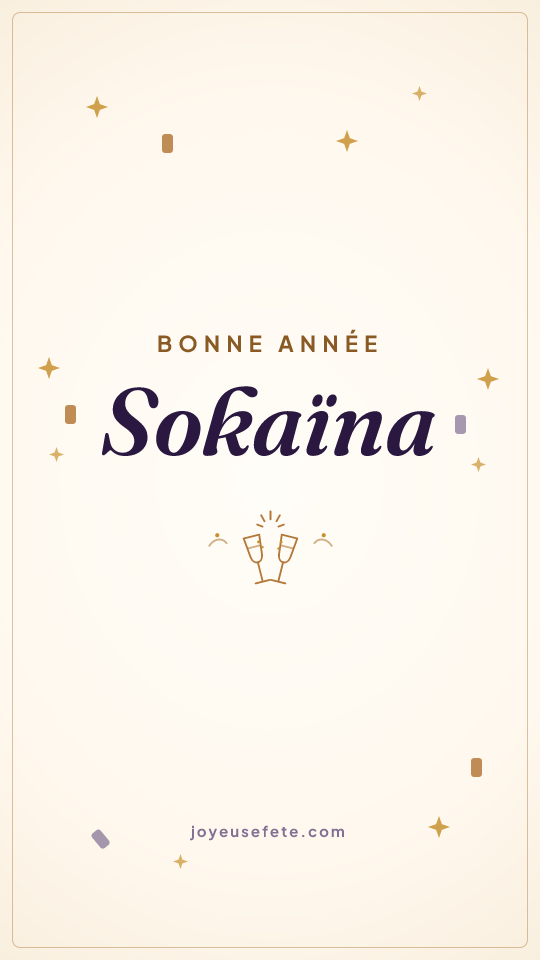 Image « Bonne année Sokaïna » au format story