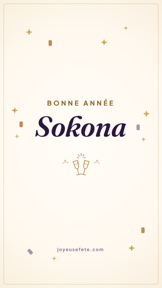 Image « Bonne année Sokona » au format story