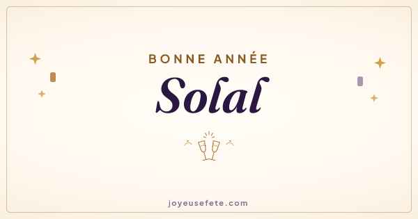 Image « Bonne année Solal » au format large