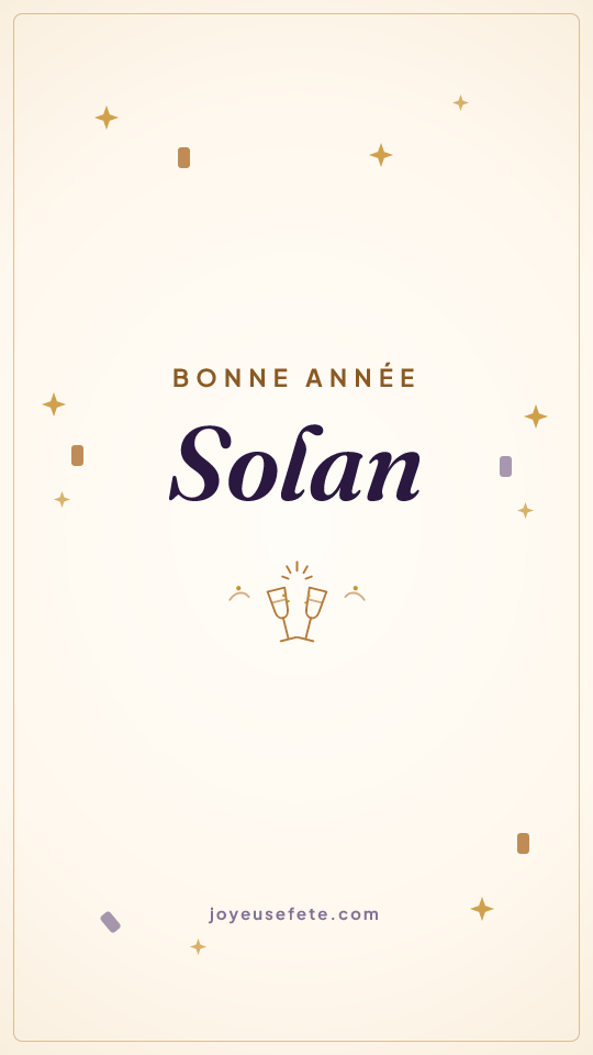 Image « Bonne année Solan » au format story