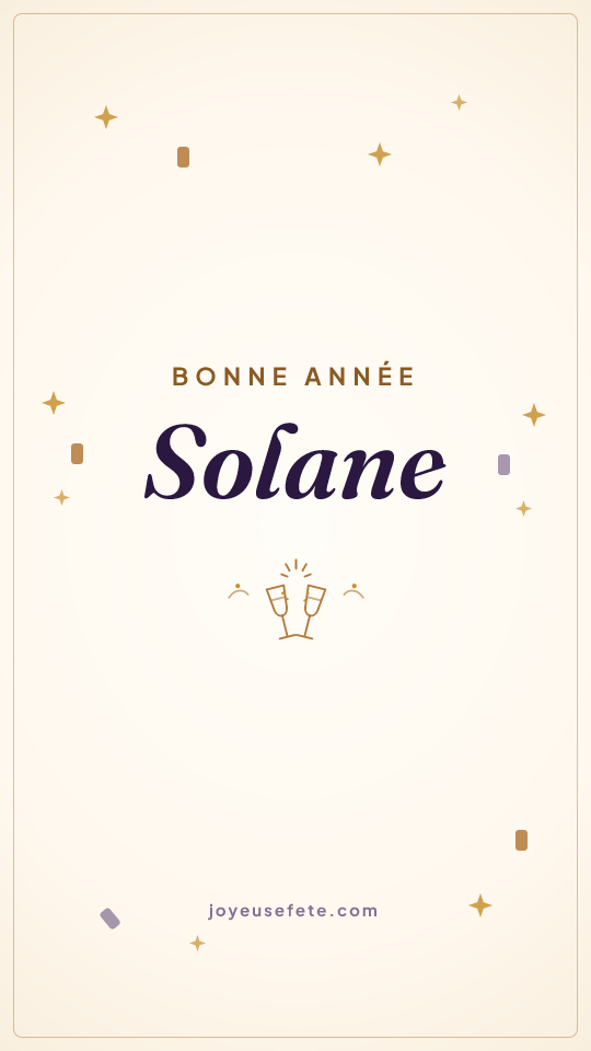 Image « Bonne année Solane » au format story