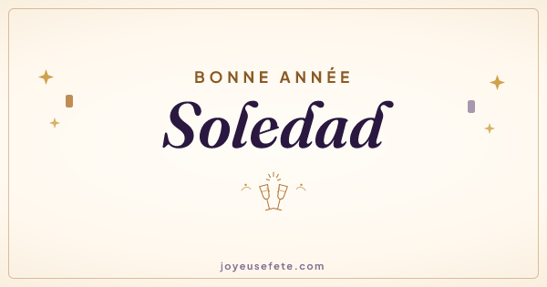 Image « Bonne année Soledad » au format large