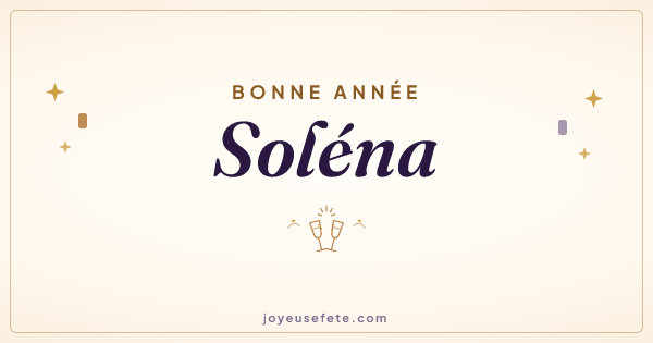 Image « Bonne année Soléna » au format large