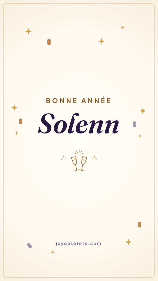 Image « Bonne année Solenn » au format story