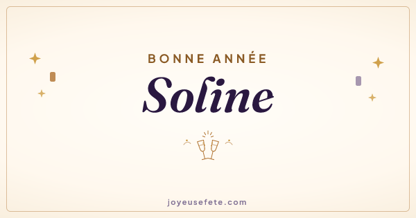 Image « Bonne année Soline » au format large
