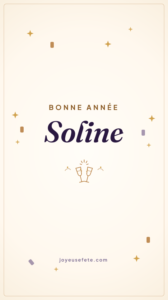 Image « Bonne année Soline » au format story