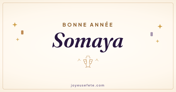 Image « Bonne année Somaya » au format large