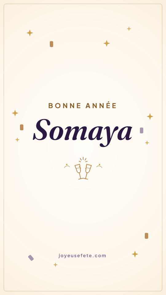 Image « Bonne année Somaya » au format story