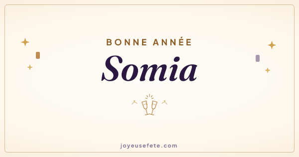 Image « Bonne année Somia » au format large
