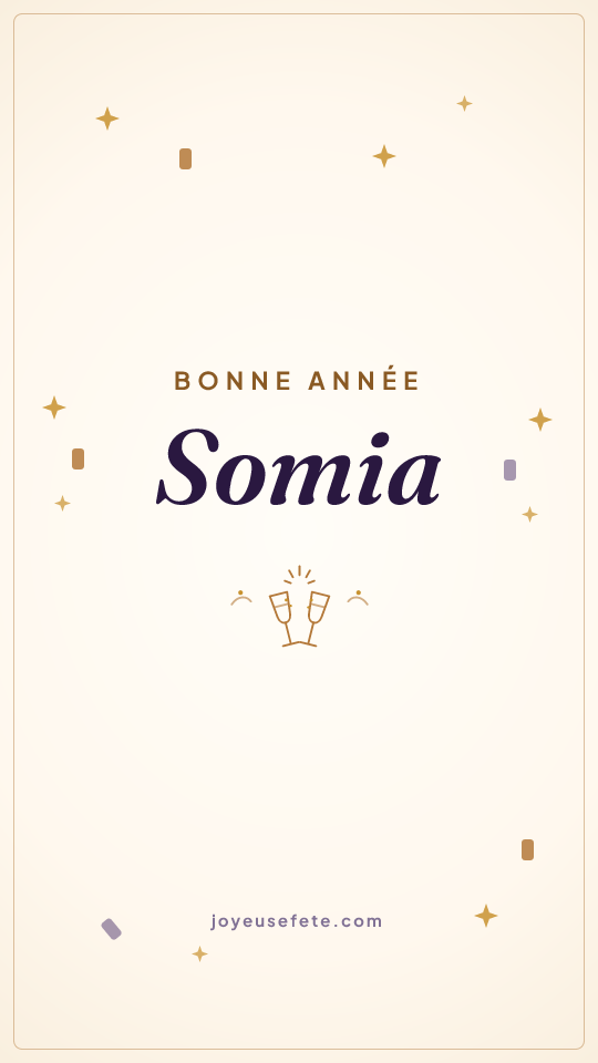 Image « Bonne année Somia » au format story