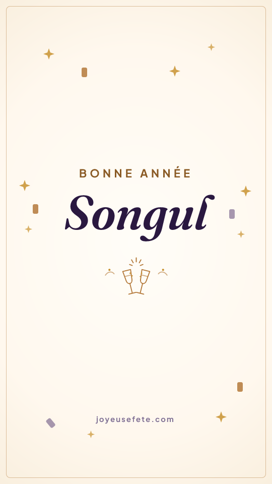 Image « Bonne année Songul » au format story