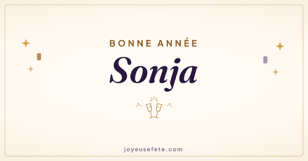 Image « Bonne année Sonja » au format large