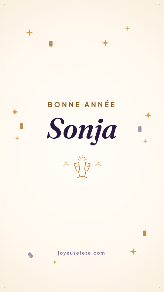 Image « Bonne année Sonja » au format story