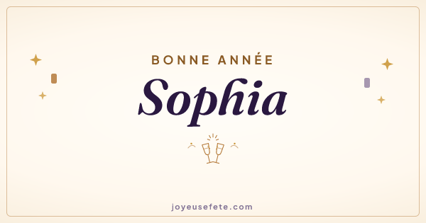 Image « Bonne année Sophia » au format large