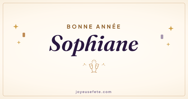 Image « Bonne année Sophiane » au format large