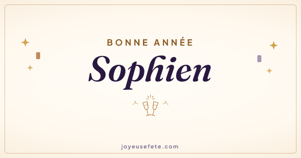 Image « Bonne année Sophien » au format large