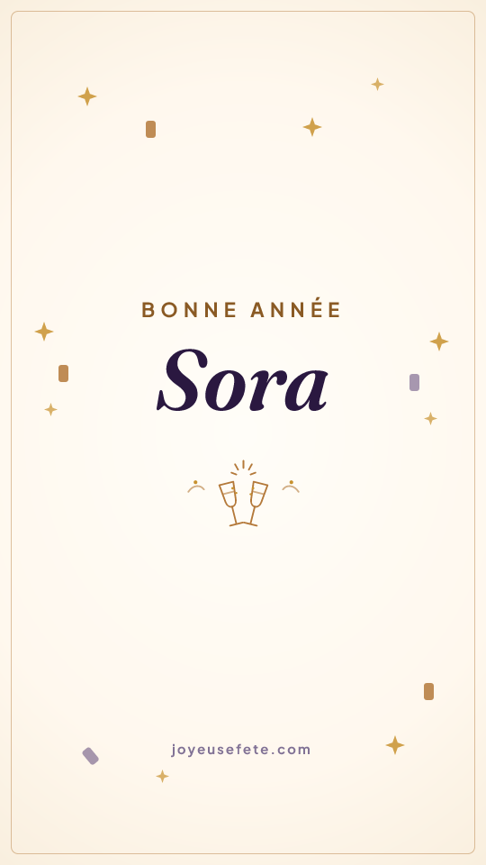Image « Bonne année Sora » au format story