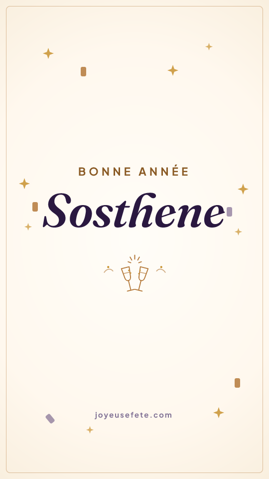 Image « Bonne année Sosthene » au format story