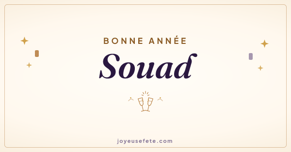 Image « Bonne année Souad » au format large