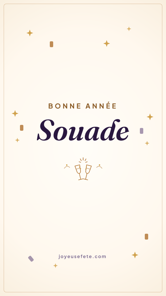 Image « Bonne année Souade » au format story